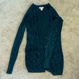 Mudd Teal and Navy Cardigan